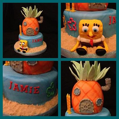 Spongebob cake - Cake by Rachael Osborne