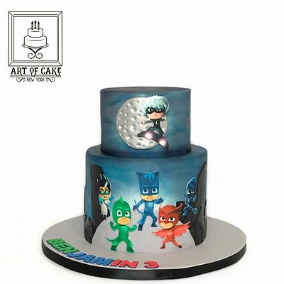 PJ Masks Birthday Cake - Cake by Akademia Tortu - Magda Kubiś