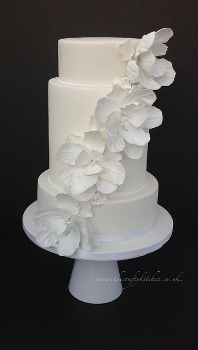 "Nice day for a White Wedding" - Cake by The Crafty Kitchen - Sarah Garland
