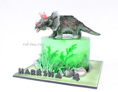 Dinosaur cake   - Cake by Color Drama Cakes