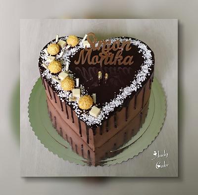Chocolate wedding cake - Cake by AndyCake