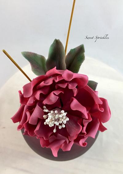 Sugar Flower - Cake by Deepa Pathmanathan