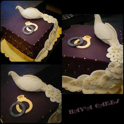 Engagement cake - Cake by haya