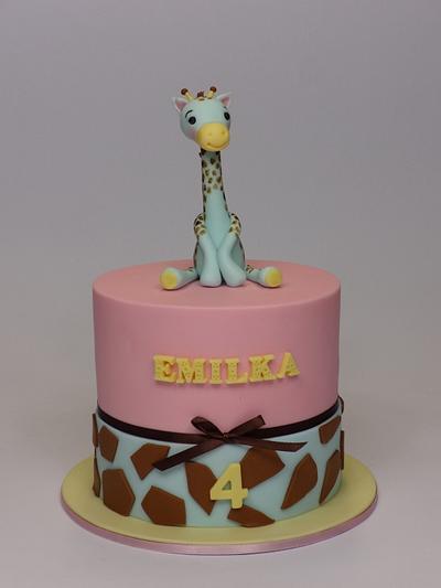 Giraffe cake for girl - Cake by emdorty