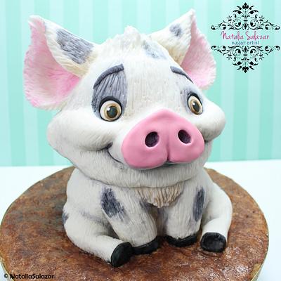 Pua pig cake - Cake by Natalia Salazar