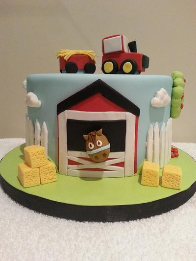 tractor/farm cake  - Cake by Martina Kelly