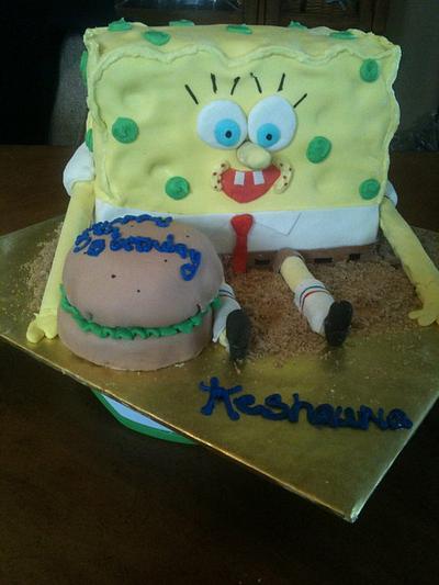 spongebob  - Cake by tasteeconfections