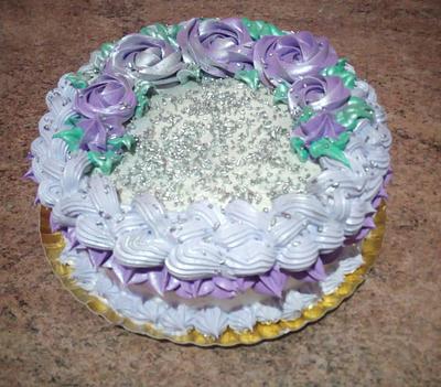 Violet Rossettes - Cake by Berenise 