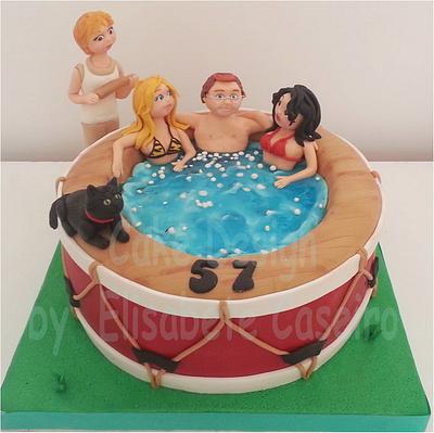 Caught in the jacuzzi - Cake by Bety'Sugarland by Elisabete Caseiro 