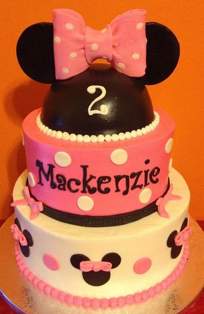 Minnie Mouse Birthday - Cake by Tracy's Custom Cakery LLC