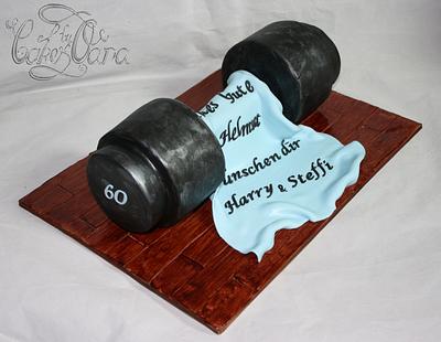 Old barbell cake - Cake by cakesbyoana