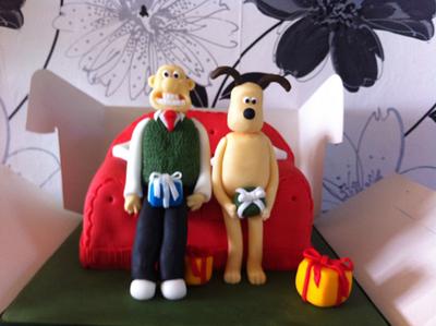Wallace & gromit  - Cake by ASliceOfWhatYouFancy