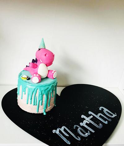 Cute partysaur mini cake - Cake by Bombshell Bakes