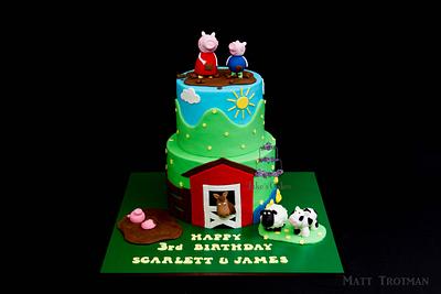 Peppa meets the Farmyard - Cake by Jake's Cakes