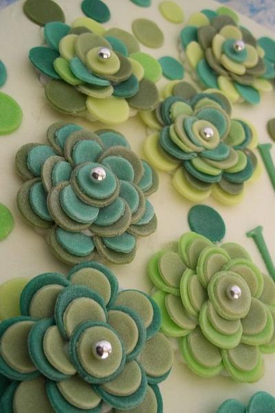 shades of green - Cake by Corrie