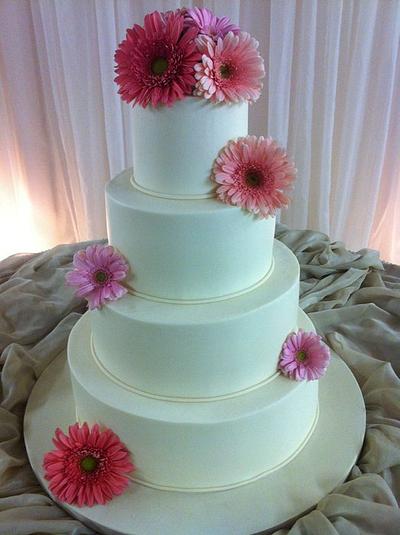 4 Tier Smooth Buttercream - Cake by Wendy Baiamonte