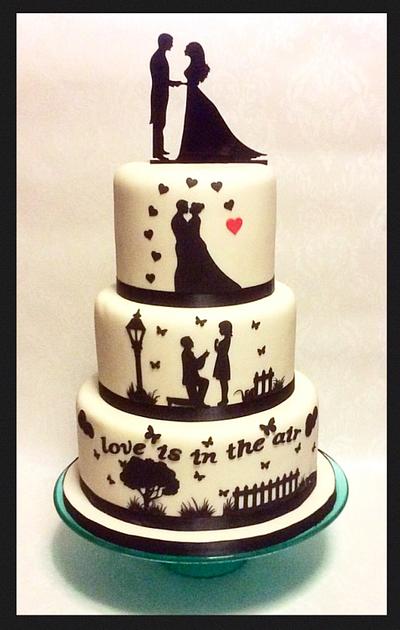 Love is in the air - Cake by Cakes by Deborah