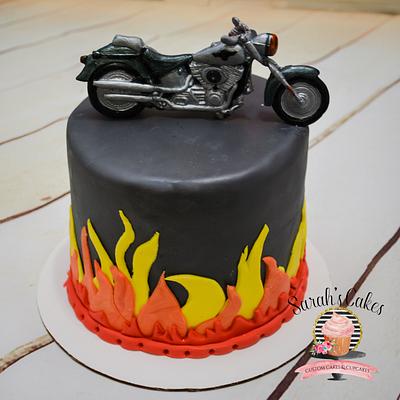Motorcycle Birthday Cake - Cake by Sarah's Cakes