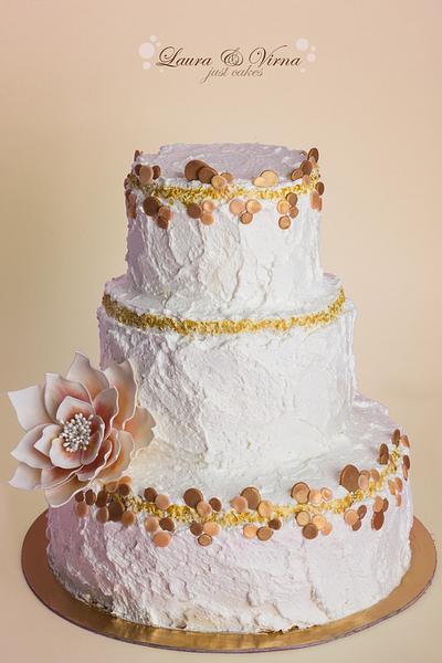 gold cake - Cake by Laura e Virna just cakes