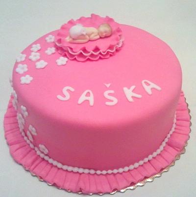 Simple pink  - Cake by Renáta 