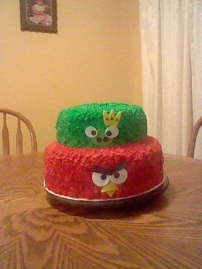Buttercream Angry Birds - Cake by Laura 