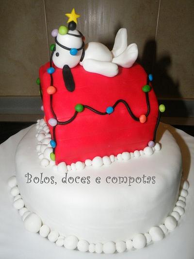 Christmas Snoopy - Cake by bolosdocesecompotas