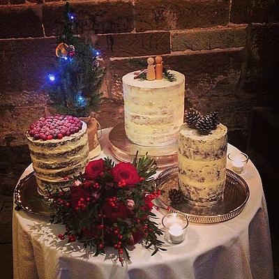 Naked winter wedding cake - Cake by Paul Kirkby