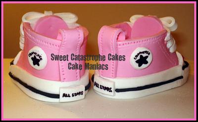 Baby Chuck Taylor Cake - Cake by Sweet Catastrophe Cakes
