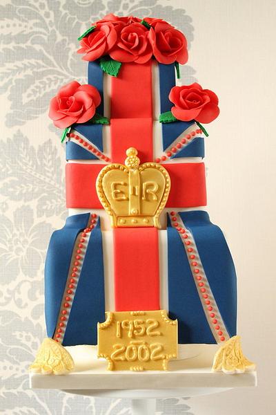 Union Jack Cake - Cake by Jaclyn Campbell