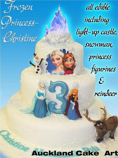 Frozen Princess Christine - Cake by BikerBaker