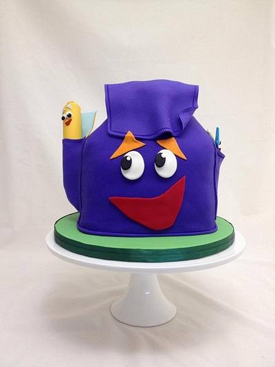 Dora the Explorer backpack cake - Cake by Caked Goodness
