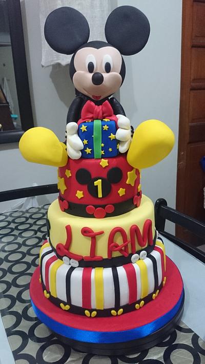 mickey mouse themed cake - Cake by Francesca's Smiles