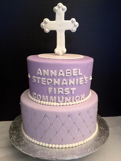 Purple communion cake - Cake by Melissa Walsh