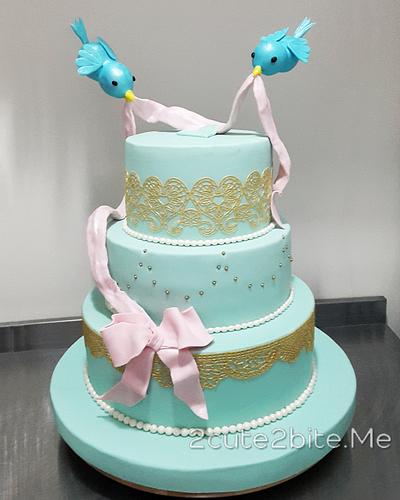 A Fairy Tale Engagement Cake - Cake by 2cute2biteMe(Ozge Bozkurt)