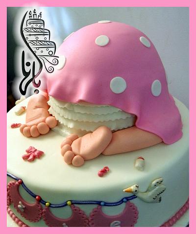 Baby Bottom cake - Cake by Dina