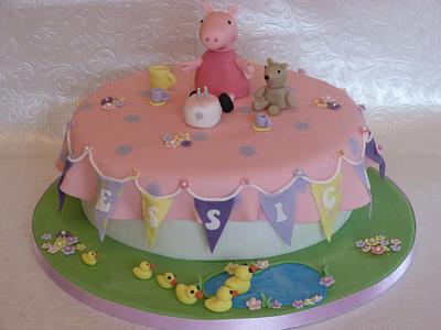 Peppa Pig Picnic - Cake by Sugar-pie