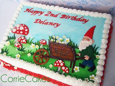 Garden Gnome Birthday - Cake by Corrie