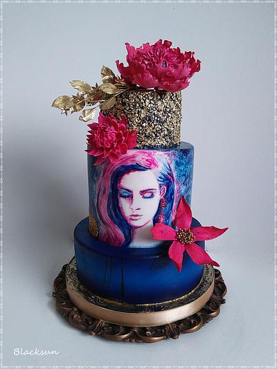 Something blue..  - Cake by Zuzana Kmecova