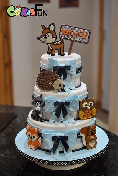 Wildlife Baby Shower Cake - Cake by Cakes For Fun