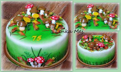 Mushrooms - Cake by Lenka