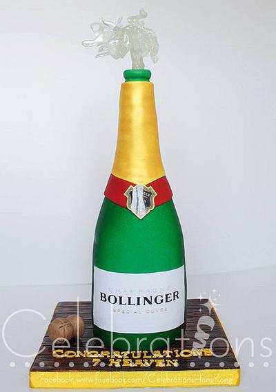 3D Champagne Cake - Cake by Celebrations