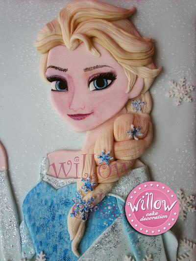 Elsa "Frozen" cake - Cake by Willow cake decorations
