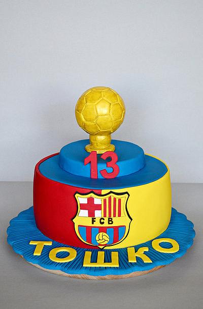 FC Barcelona cake - Cake by benyna