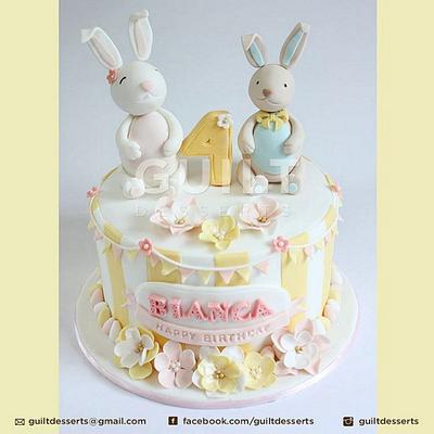 Bunnies Cake - Cake by Guilt Desserts