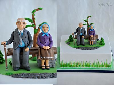 Grandma and grandpa - Cake by CakesVIZ