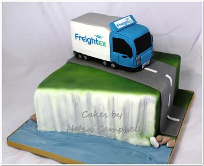 White Cliffs of Dover & Lorry Cake - Cake by Helen Campbell
