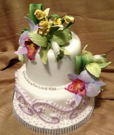  Orchids - Cake by A. Diaz