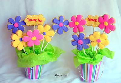 Cookie bouquet  - Cake by Divya iyer
