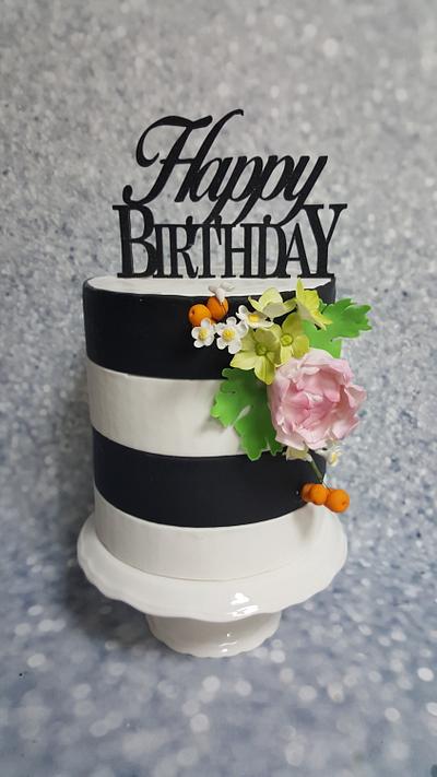 A simple birthday cake - Cake by azhaar