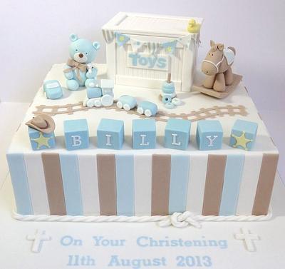 Billy's Christening - Cake by Eleanor Heaphy
